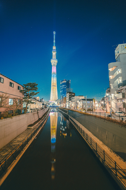 La tour Skytree à Tokyo